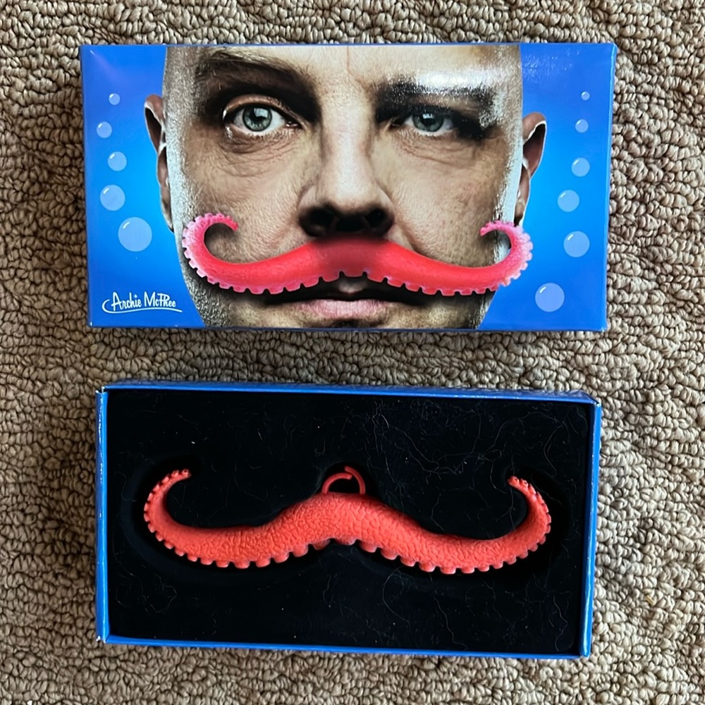 Octopus tentacle mustache NWOT